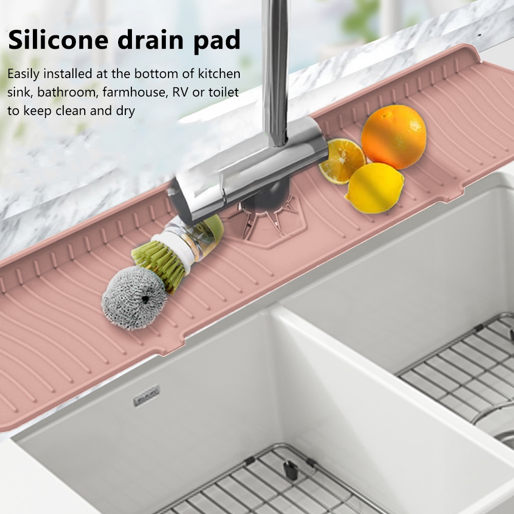 Thảm Silicone Lót Vòi Nước Bồn Rửa Chén Chống Văng Nước