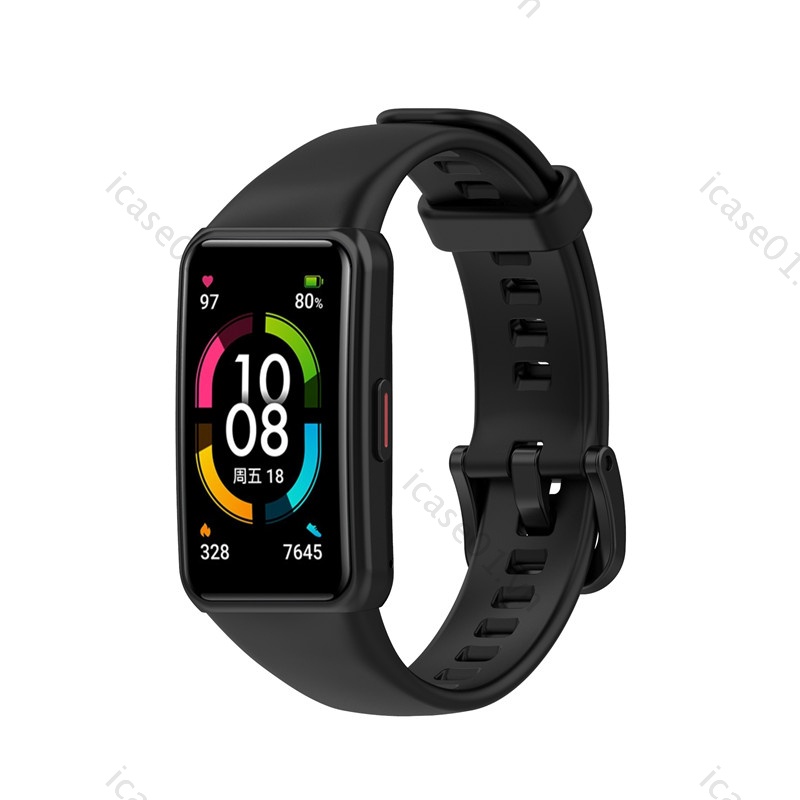 Dây Đeo Silicon 2021 Thay Thế Cho Đồng Hồ Thông Minh Huawei Band 6 / Honor Band 6 Ốp