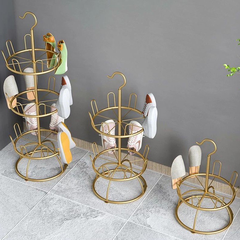 Giá để giày dép Kim loại trọng lượng nhẹ，Thích hợp để ban công, phơi ngoài trời