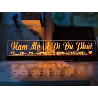 [Tại Xưởng] Đèn Phật Hiệu  Nam Mô A Di Đà Phật