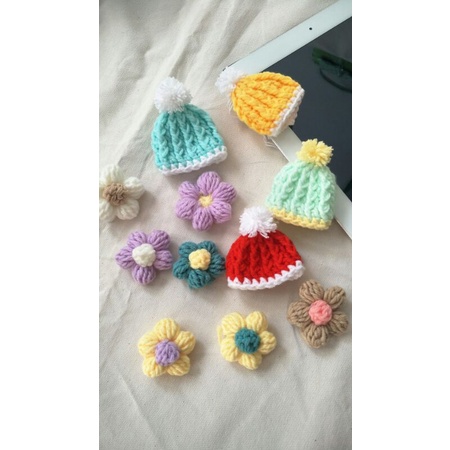 Hoa len cài túi, áo