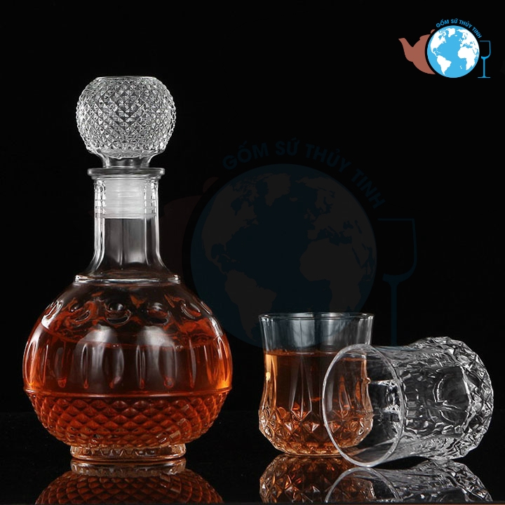 BR11-Bình đựng rượu ngâm sâm thủy tinh 750ml