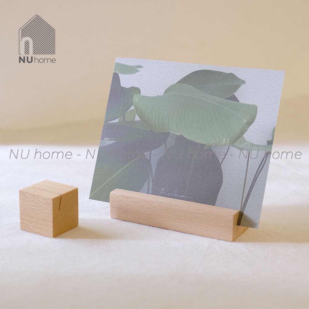 Giá đỡ kẹp ảnh, bưu thiếp để bàn - Mino | nuhome.vn | được thiết kế đơn giản bằng chất liệu gỗ cao cấp