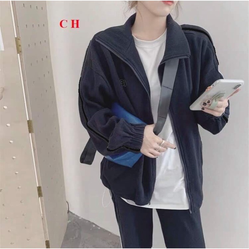 Sét Bộ Nữ thu đông NEX Unisex Ulzzang Khoá Kéo quần ống rộngSet Thu Đông sweater dài tayĐồ mặc nhà ngủ;đi chơi
