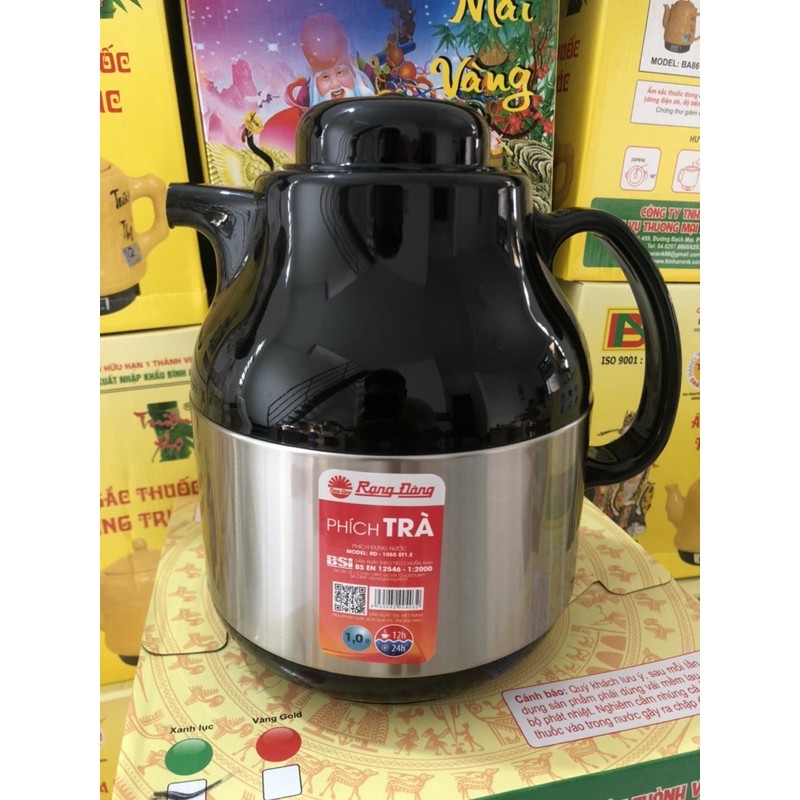Bình trà giữ nhiệt Rạng Đông RD 1055 ST1.E-1 lít