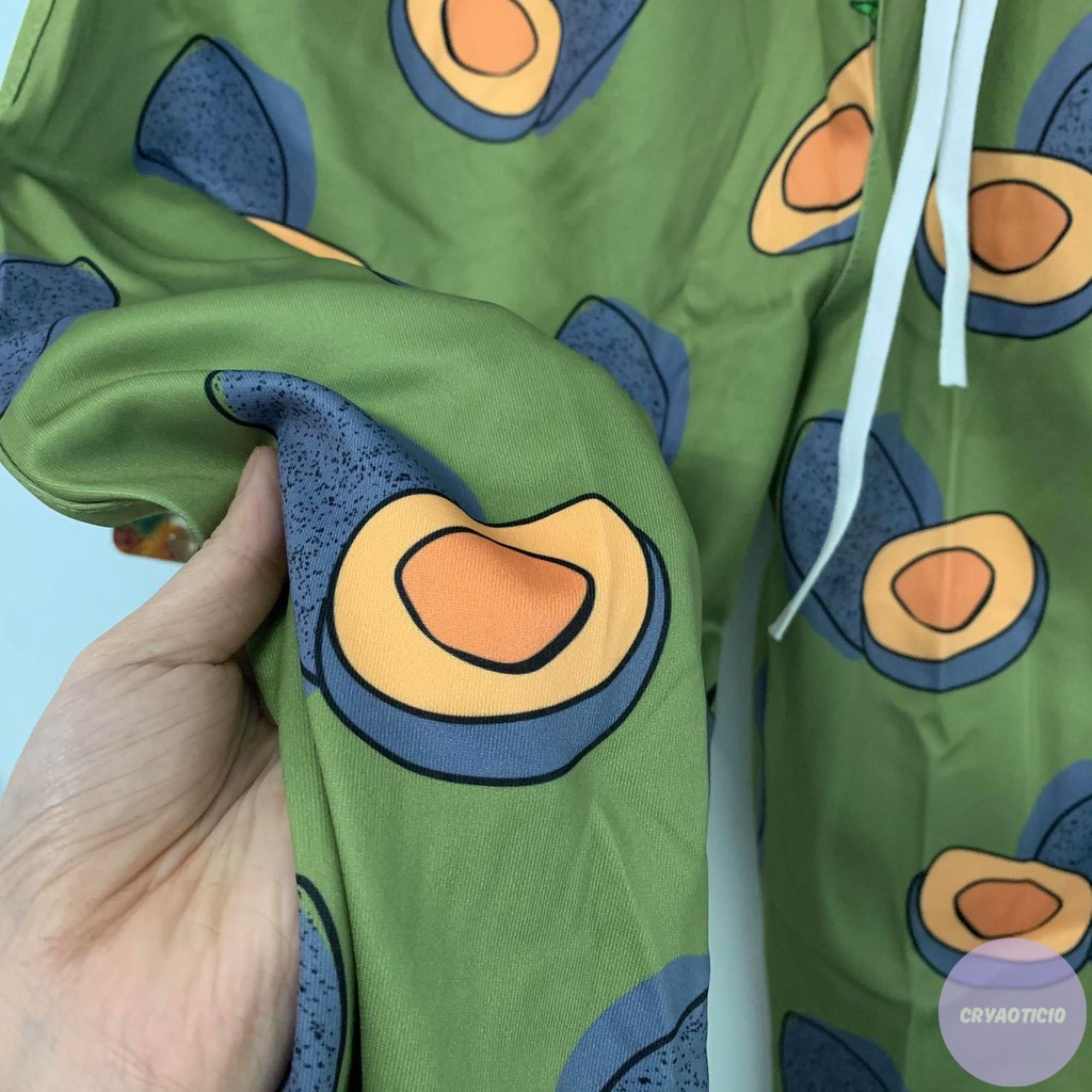 [Kèm hình thật} Quần dài caroon trái bơ Avocado Cartoon Pant unisex