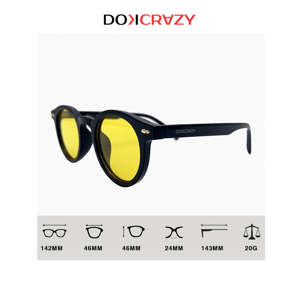 Kính mát tròn cao cấp MORO local brand DOKCRAZY thời trang nam nữ mắt râm phân cực chống tia UV style retro trendy | BigBuy360 - bigbuy360.vn