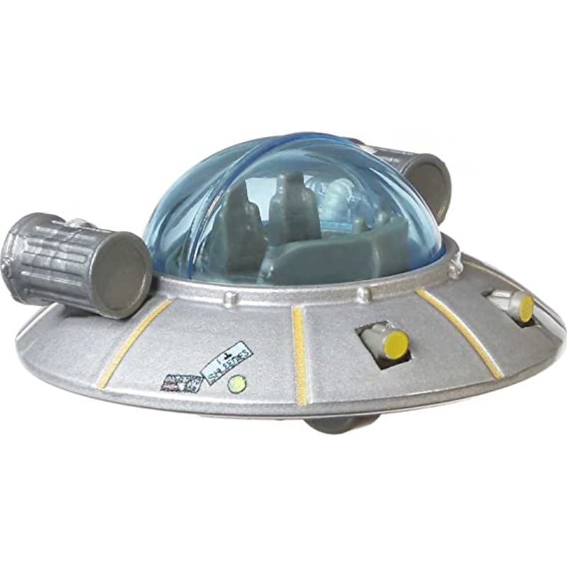 Xe mô hình Hot Wheels Premium Pop Culture Rick and Morty Rick's Ship tỷ lệ 1:64