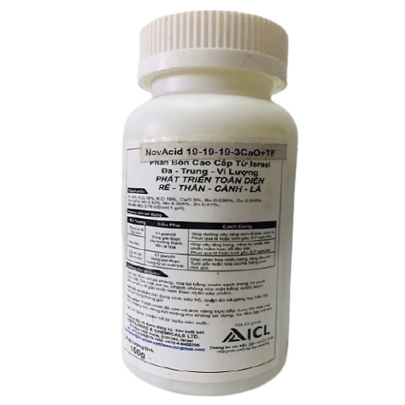 PHÂN BÓN NOVACID 19-19-19+3CaO+TE