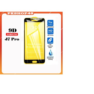 Kính cường lực 9D cho điện thoại Samsung Galaxy J7 Pro, J7 Plus Full màn hình ôm sát viền máy