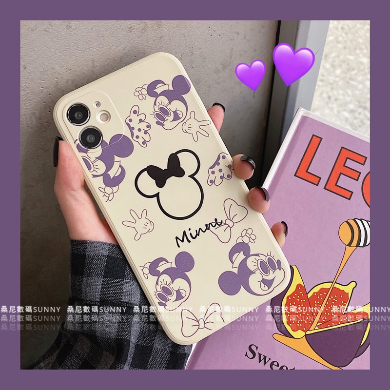 Ốp điện thoại silicon in hình chuột Mickey/ Minnie cho Iphone 11 12 Pro Xr Xmax 8plus | BigBuy360 - bigbuy360.vn