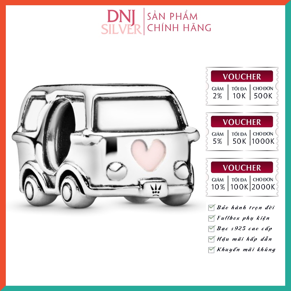 Charm bạc 925 cao cấp, hàng chuẩn bạc - Charm Camper Van thích hợp để mix vòng tay charm - DN274