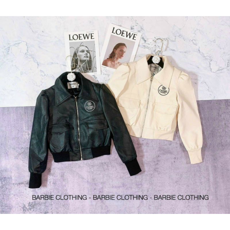 Áo khoác da nữ dáng croptop phong cách ulzzang Hàn Quốc | BigBuy360 - bigbuy360.vn