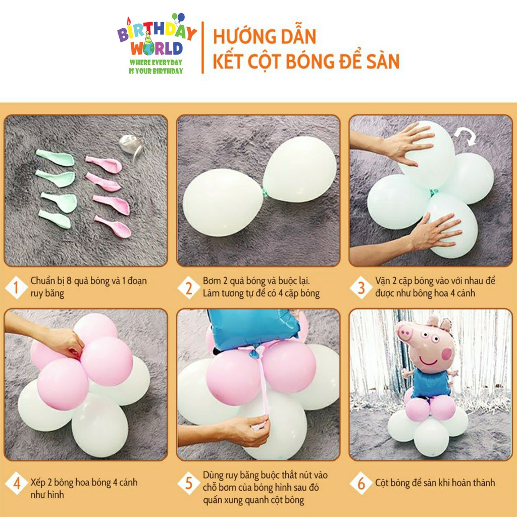 SET BÓNG SINH NHAT - ĐẦY ĐỦ PHỤ KIỆN KÈM PHÔNG IN TÊN TUỔI BÉ | BigBuy360 - bigbuy360.vn