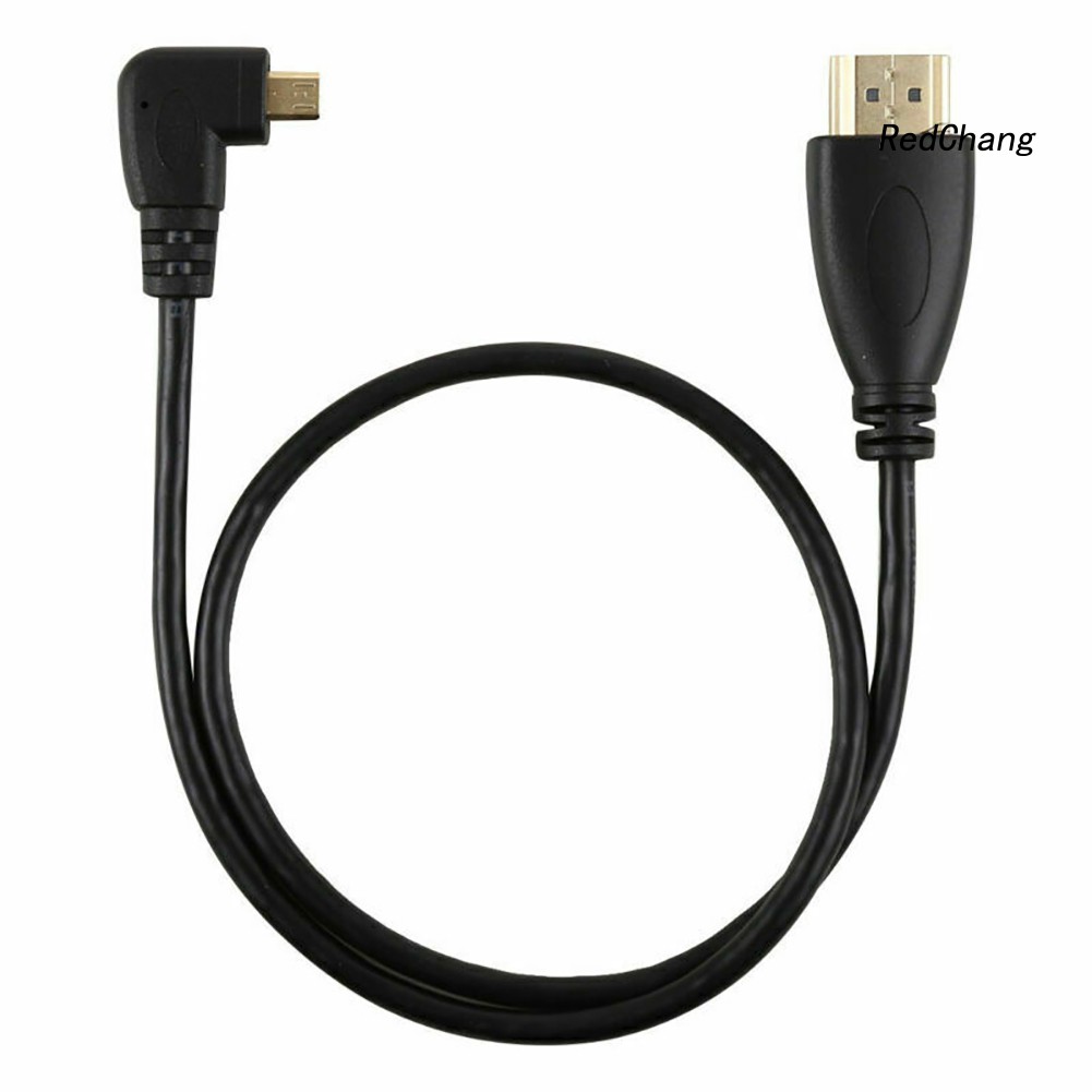 Dây cáp HDMI đầu 90 độ type - D sang HDMI 1.4 1080P tiện dụng