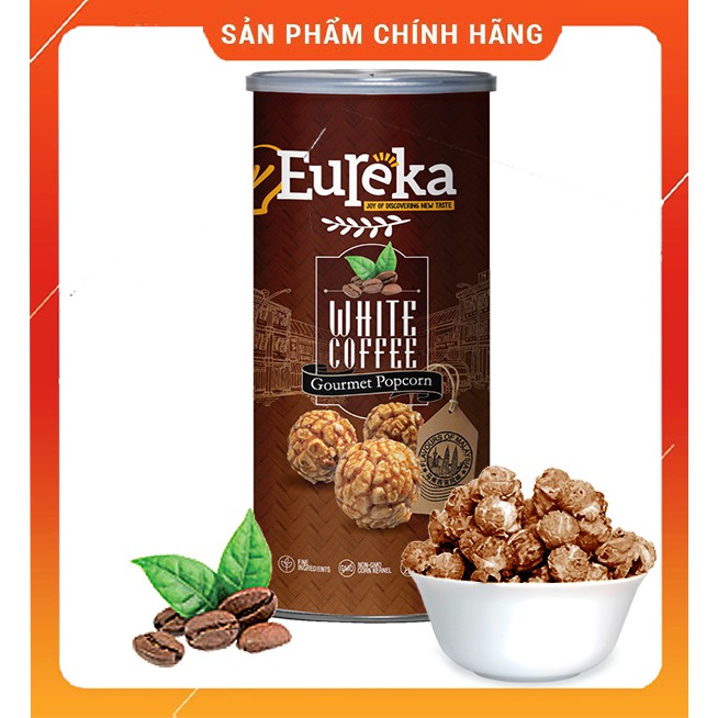 Bỏng ngô Eureka nhập khẩu Malaysia vị Cafe trắng (White Coffee)