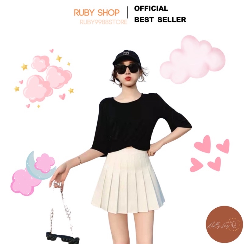 Chân Váy Xếp Ly Tennis Ngắn - Phối Với Áo Phông Cực Nịnh Dáng - Phong Cách Hàn Quốc - Mặc Đi Chơi Cực Xinh