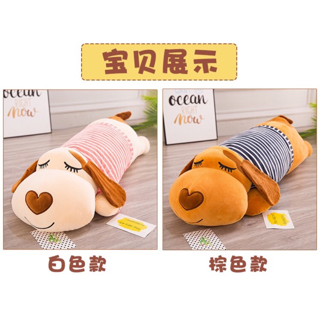 Gấu bông ,gối ôm chó nằm 60cm cute