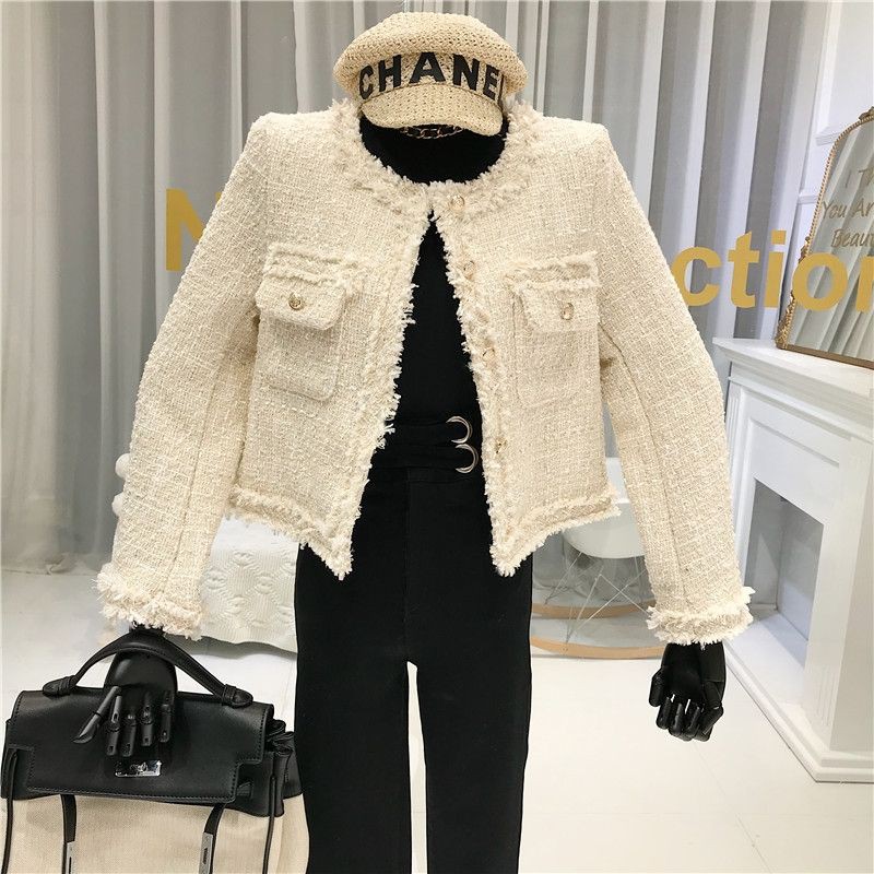 Lala.clothing Áo dạ tweed phong cách thanh lịch T10