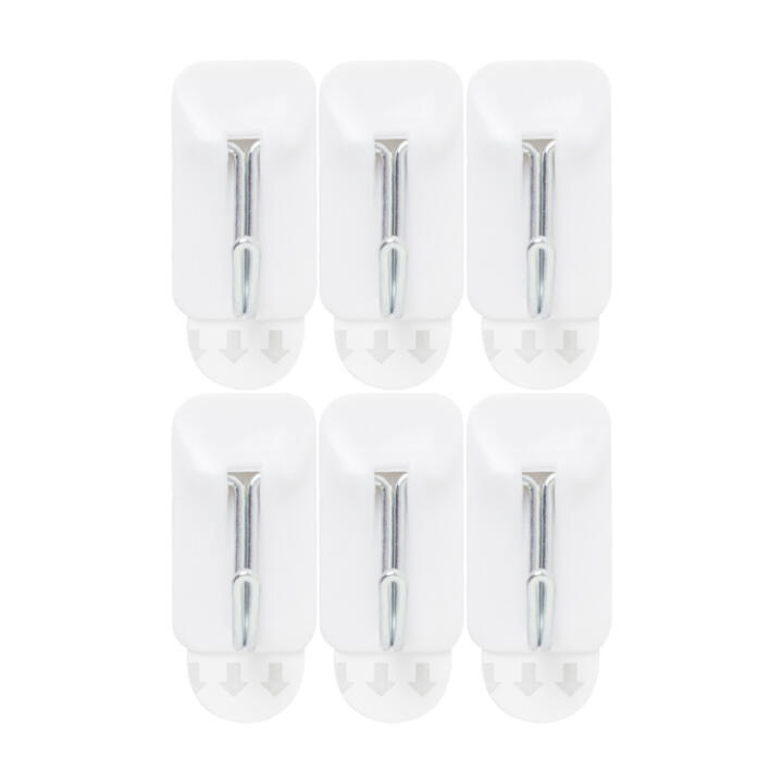 Set 6 Móc Treo Đồ ARTBOX Hàn Quốc Màu Trắng Dạng Dán Dính