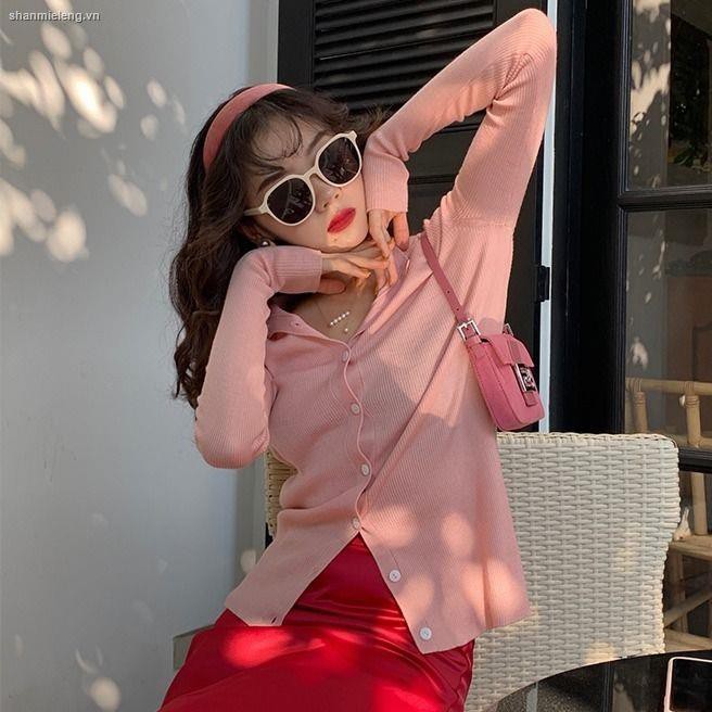 Áo Cardigan Dệt Kim Cổ Chữ V Tay Dài Phong Cách Retro Thời Trang Mùa Xuân Mới Cho Nữ 2021 | BigBuy360 - bigbuy360.vn