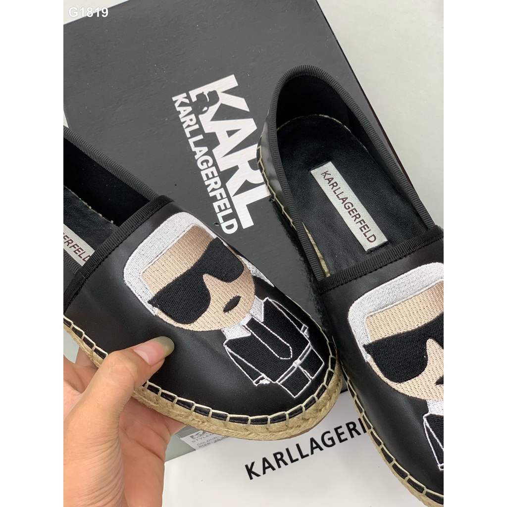 Giày Slipon cói K.a.r.l dân chơi logo thêu dập nổi LA 2022 on web fullbox size 38-44