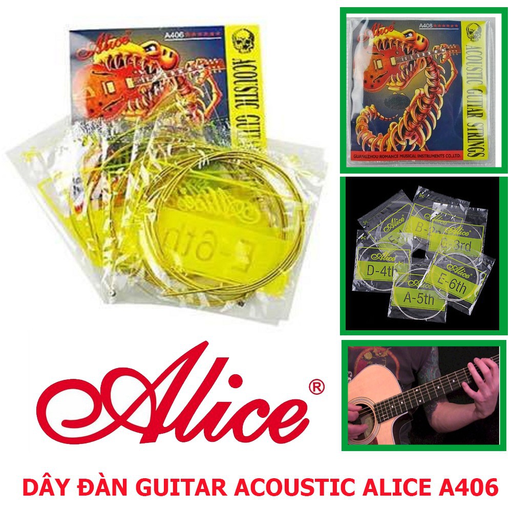 Dây đàn guitar acoustic Alice A206 A306 A406