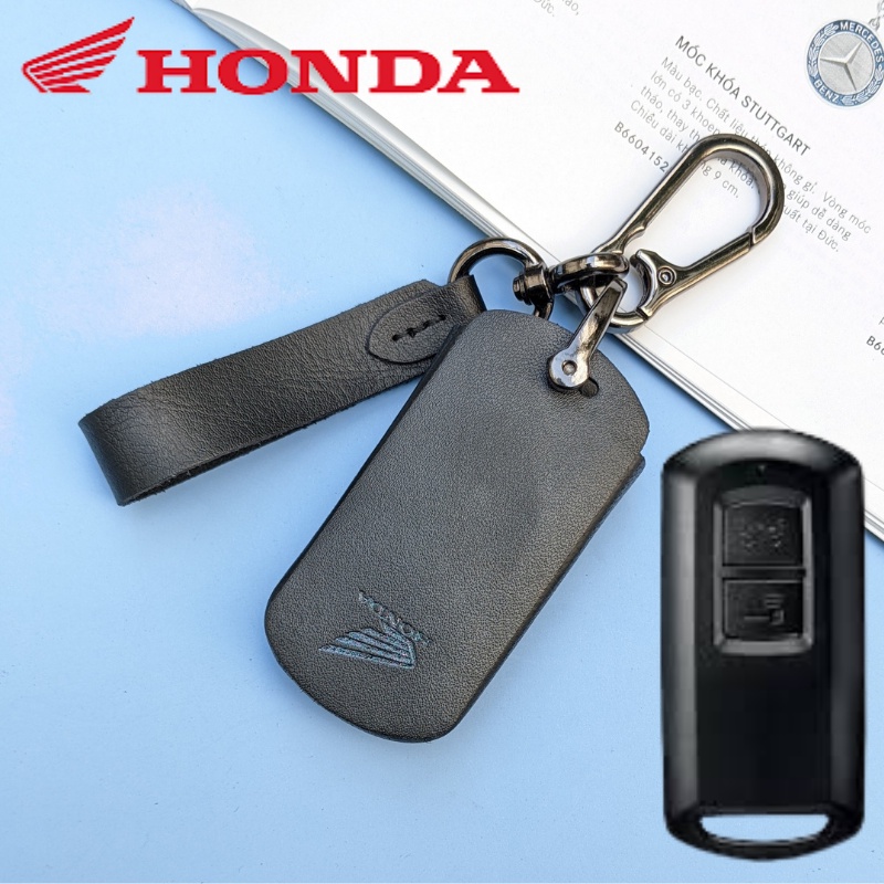 Ví bọc smarkey honda vision,Air blade,Lead,click ,scoopy da bò trơn ( AB Móc D )