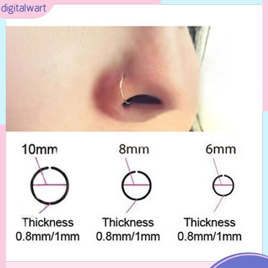 Một chiếc khuyên mũi kiểu dáng thời trang