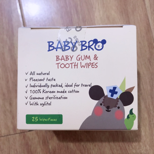 (Nhập khẩu chính hãng) Rơ lưỡi Baby Bro (25 miếng)