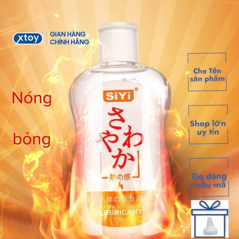 Gel Bôi Trơn SiYi đỏ, Bắt nhiệt, siêu trơn, gốc nước 215ml