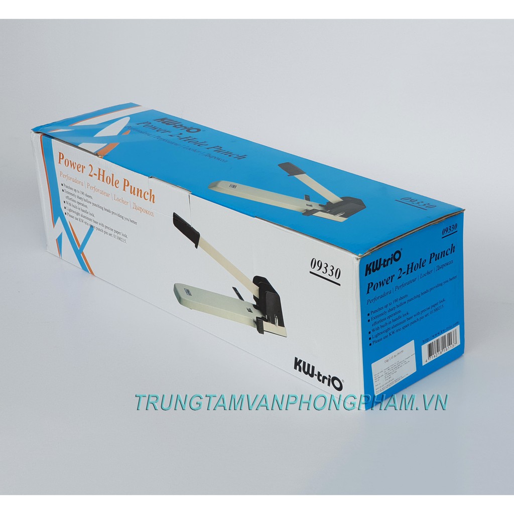 Máy bấm 2 lỗ Kw triO 9330 09330 đục 100 150 190 200 tờ giấy