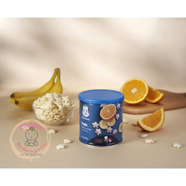 [New2021]Bánh gerber lùn Puffs vị ngọt hộp 49gr