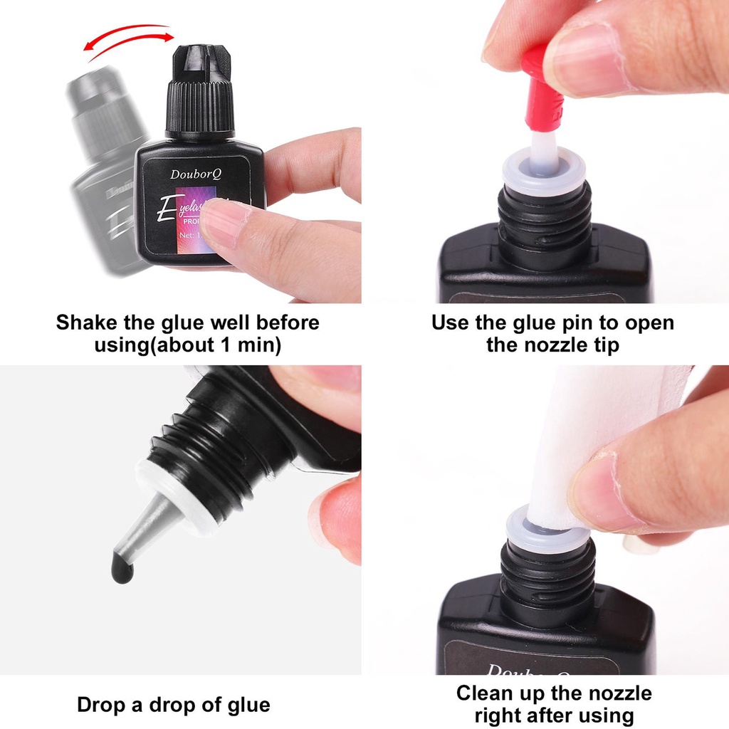 Keo Dán Nối Dài Lông Mi Tự Nhiên Nhanh Khô 5ml / 10ml / 15ml