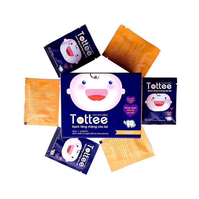 Gạc răng miệng CAYABE Tottee (25 gói/hộp)