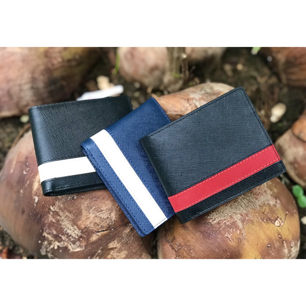 Ví Da Nam Cosmos Bóp Nhập Khẩu Cao Cấp Chống Thấm Nước Unisex Nam Nữ Chính Hãng Sanagor | Saffiano
