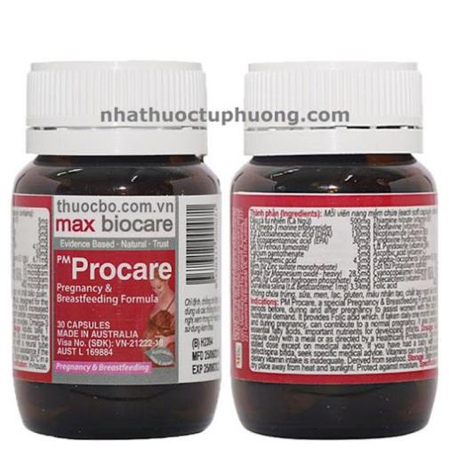 [CHÍNH HÃNG] Procare vitamin tổng hợp cho bà bầu- Hộp 30 viên