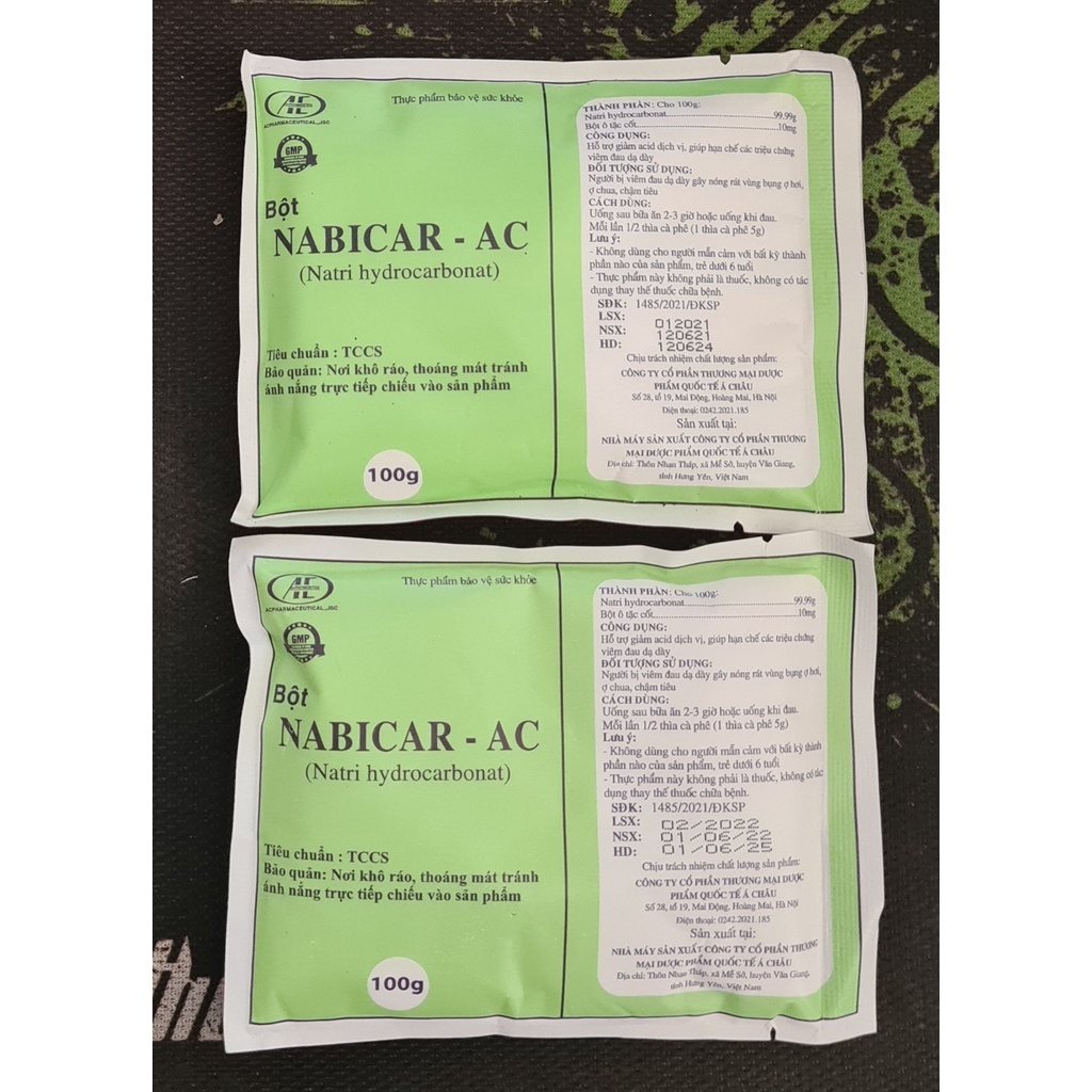 Muối dạ dày Nabicar - AC 100g - Hỗ trợ giảm acid dịch vị, giúp hạn chế các triệu chứng viêm đau dạ dày