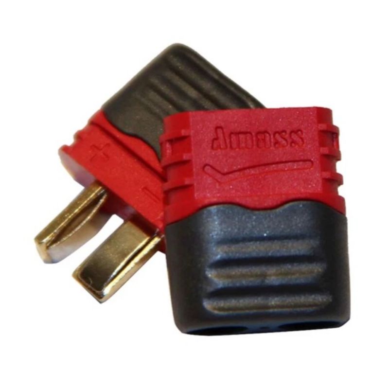 - Jack cắm chữ T AM-1015E chính hãng Amass chịu tải hơn 50A chân mạ vàng nối Pin Lipo Quad Drone RC