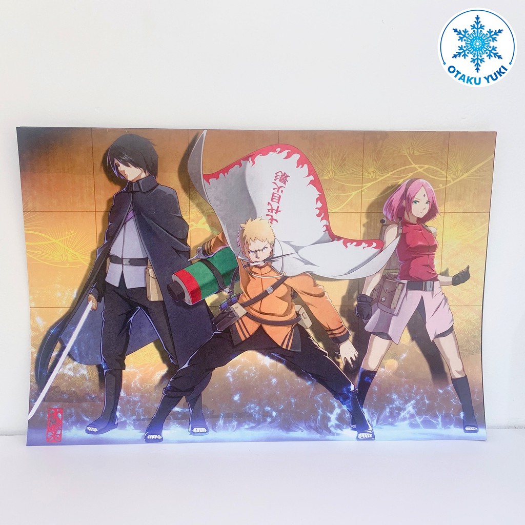[8 Tờ] Poster Khổ A3 Anime Naruto