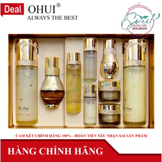 Set hoa hồng sữa dưỡng tinh chất vàng Ohui The First Tái sinh da O Hui
