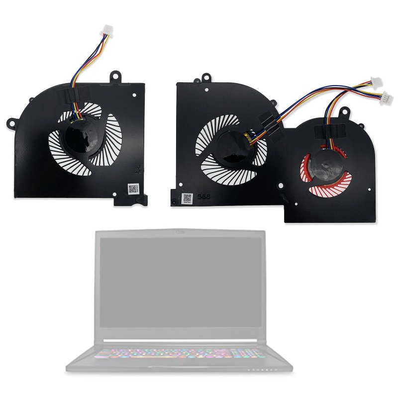 Quạt TảN NhiệT CPU GPU Cho Laptop DC 5V 0.5A 4Pin MSI GS65 GS65VR