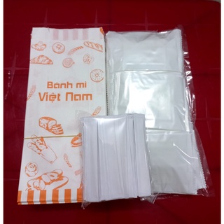 Túi giấy + Khăn lạnh trắng + tăm