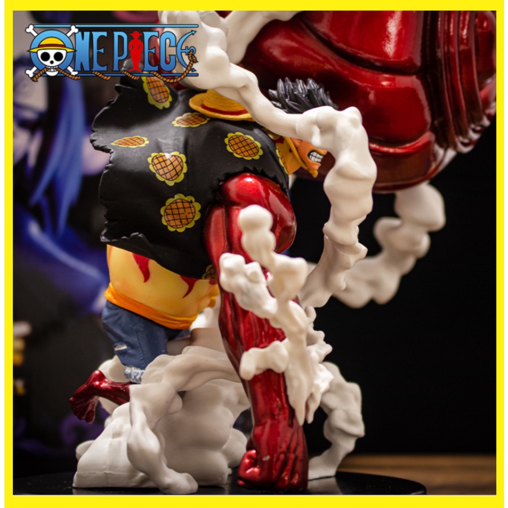 XÃ KHO  [25cm] Luffy Gear 4 Mô Hình Nhân Vật Làm Bằng Tay OnePiece