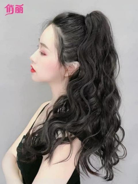 Tóc giả ngoặm xù sóng  FREESHIP  ngoặm xù sóng tự nhiên n42