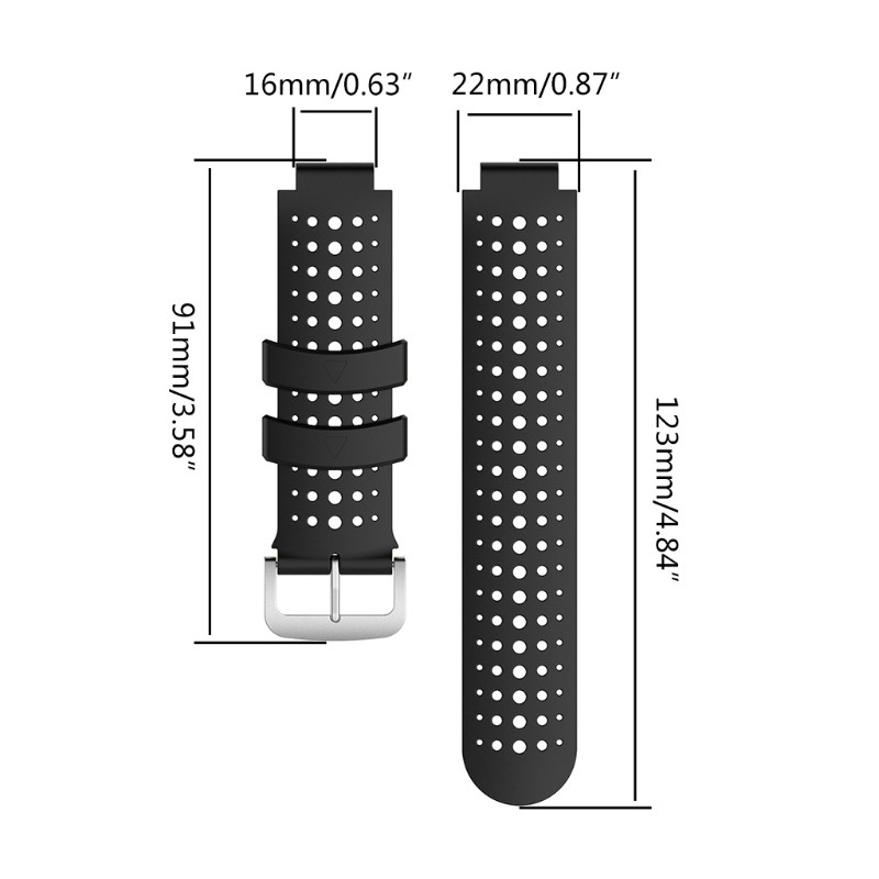 Dây Đeo Silicone Cho Đồng Hồ Garmin Forerunner 220 / 230 / 620 / 630 / 735xt