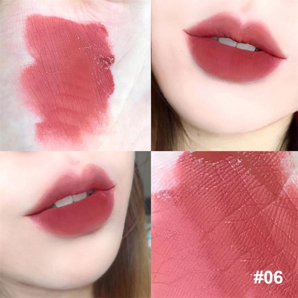 Son Môi Lì 6 Màu Tùy Chọn Thiết Kế Vỏ Hình Khủng Long Dễ Thương B2J3