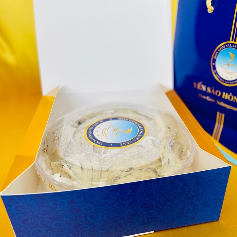 [Hộp 50/100g] Chân Yến Sào Khánh Hoà Thô Cao Cấp - Yến Sào Hòn Gốm Chính Hiệu Khánh Hoà - H G SALANGANES NEST