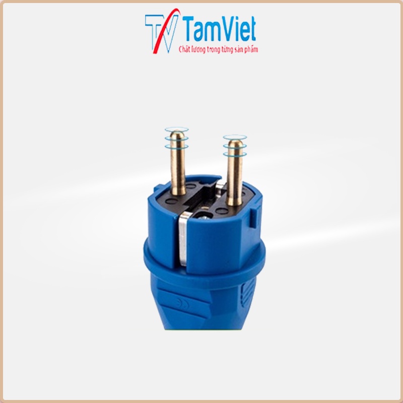 Phích cắm điện 2 chân đa năng, phích cắm công nghiệp 1 pha 16A 2 chân 220V