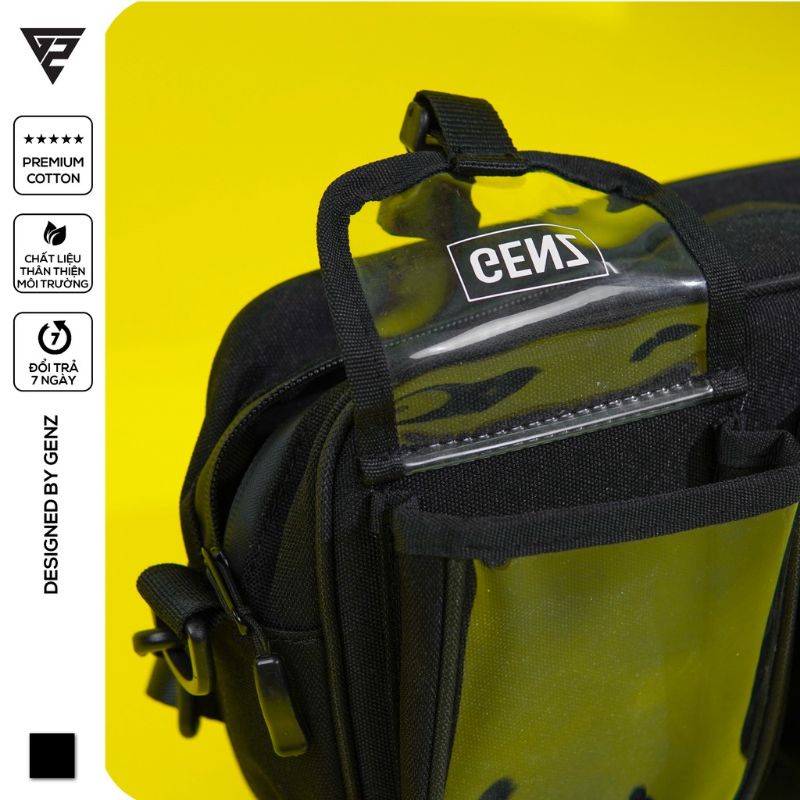Túi đeo chéo local brand GENZ Utility Satchel New Logo unisex freestyle hàng chính hãng 2023